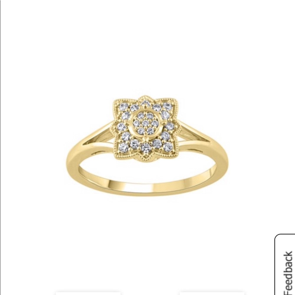 Yellow gold ring